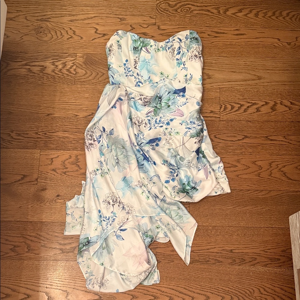 Katie May Ivory Strapless Dress